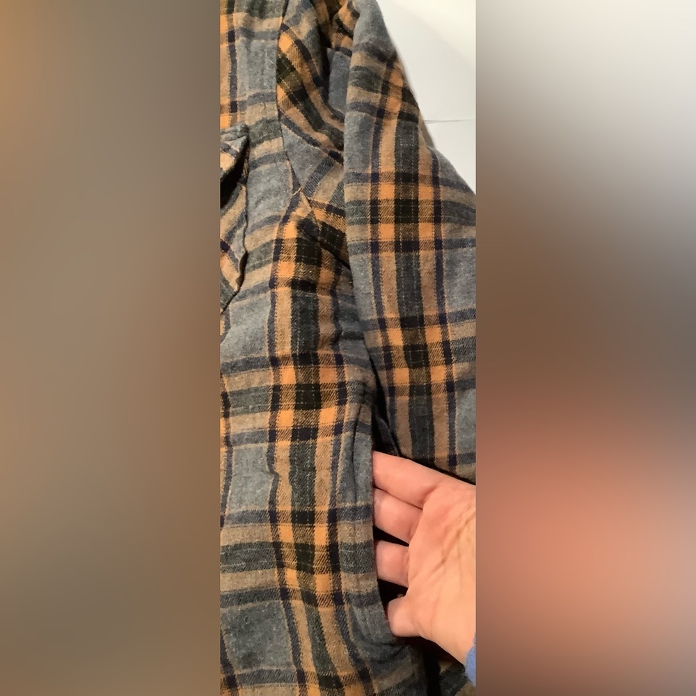 Legendary Whitetails Gray and Orange Plaid Shirt Jacket - Picture 4 of 5